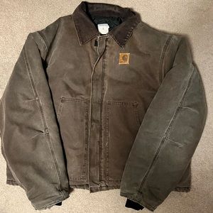 Vintage Carhartt J22 chestnut Quilt Lined Duck Canvas Jacket SIZE XXLARGE